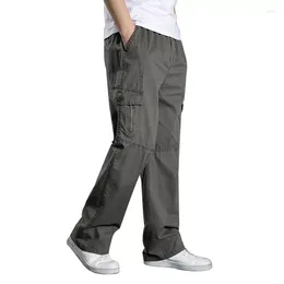 Men's Pants 2023 Men Harem Cargo Big Tall Casual Many Pockets Loose Work Male Straight Trousers Plus Size 4XL 5XL 6XL