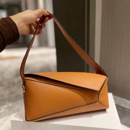 Party Shopping Vacation Shoulder Bags 29cm Underarm bag Women Handbags tote bag Cowhide Crossbody Hobo Slim Geometric Covered Fron270D