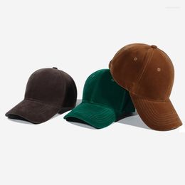 Ball Caps Elegant Velvet Baseball For Womne Adjustable Casual Solid Colour Snapback Hats Men And Woman Fashion Outdoor Hip Hop Hat