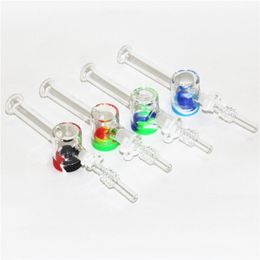 Mini Nectar 10mm 14mm Hookahs Concentrate Dab Straw Pipes Oil Rigs Micro Nectar Set Glass Water Pipe