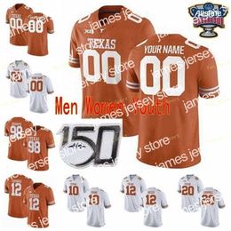 American College Football Wear Thr NCAA College Jerseys Texas Longhorns 18 Tyrone Swoopes 19 Brandon Jones 19 Justin Tucker 2 Kenyatta Watson II Custom Football Stit