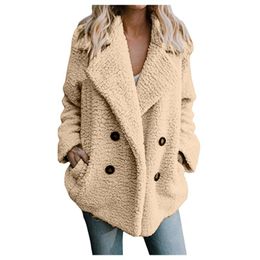 Women's Jackets Winter Warm Faux Fur Women Teddy Coat Ladies Casual Jacket Fleece Oversized Coats Outwear Casaco Feminino