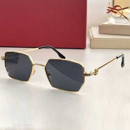 Luxury Designer Sunglasses For Men Women Glasses Metal Gold Frames Summer Style Anti-Ultraviolet Retro Plate Full Frame CT Decorative good