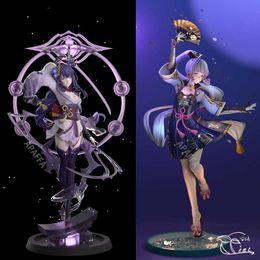 Action Toy Figures 28cm Genshin Impact Raiden Shogun Anime Figure Kamisato Ayaka/Yae Miko Action Figure Paimon/Klee/Ganyu Figurine Model Doll Toys T230105