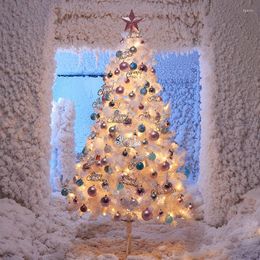 Christmas Decorations Holiday Artificial Tree 1.2/1.5/1.8m White Pvc Fake Internet Influencer Commercial Xmas Ornaments Home Decoration