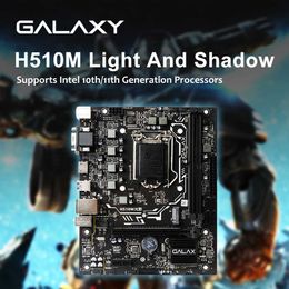 GALAXY New Intel H510M GAMING Motherboard Game DDR4 M.2 SATA 64GB PCI 3.0 Motherboard supports Intel CPU processor placa mae