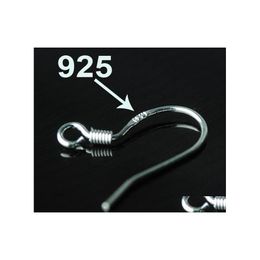 Clasps Hooks 925 Sterling Sier Earring Findings Fishwire Jewellery Diy Ear Wire Hook Fit Earrings For Making Bk Lots Drop Delivery C Dhtq0