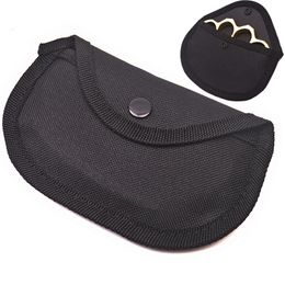 Steel Brass Knuckle Dusters Nylon Storage Bag Self Defence Personal Security Women and Men Self-defense Tool