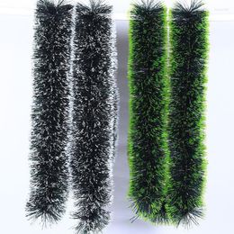 Christmas Decorations 1PCS 2M Garland Home Party Wall Door Decor Tree Ornaments Tinsel Strips With Bowknot Supplies