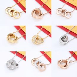 Luxury necklace designers pendants luxurious jewelry personalized necklaces for women jewellery have love necklace engagement couple gifts diamond necklac