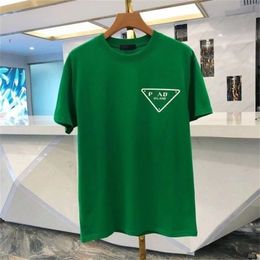 Men's T-shirts PRA Men's Design T-shirt Fashion P Letter Spring Summer Colour Sleeve T-shirt Vacation Short Sleeve Casual Letter Print Large Top Size Range T-shirts 237