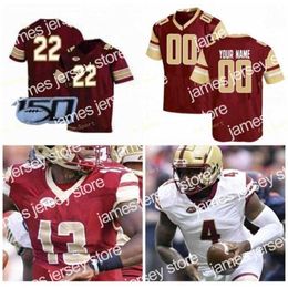 American College Football Wear Thr NCAA College Jerseys Boston 13 Anthony Brown 14 Sam Johnson III 18 Mike Palmer 19 Ben Glines 26 David Bailey Custom Football Stitche