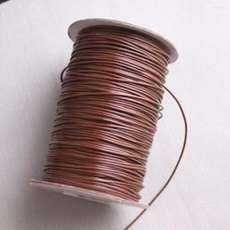 Pendant Necklaces 150 Metres / Roll Leather Wax Rope 1mm Brown String Cord Necklace Lobster Clasps For DIY Craft Jewellery Making
