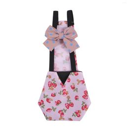 Dog Apparel Creative Hen Jumpsuit Fun Bow Halter Protector Feather Holder For Poultry Cute Chicken