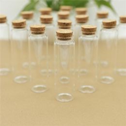 Storage Bottles 6 Pieces 37 120mm 100ml Small Glass Stopper Jar Spice Corks Spicy Bottle Candy Containers Jars Vials