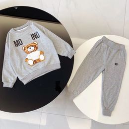 Baby Clothes Sets Children Set kids Designer Clothing Tracksuit Hooded Pocket 2022 Long Sleeve With Letters 2 Pieces Sweatshirts Pullover Sports Pants 110-160cm