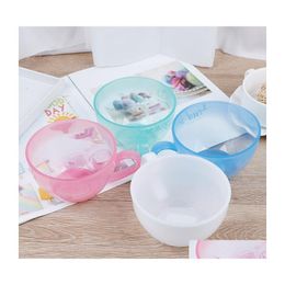 Baking Pastry Tools 1Pc Mixing Bowl Plastic Butter Cream Bean Choose Decoration Paste Pi Cupcake Cake Decor 4 Colors Drop Delivery Dh5W1