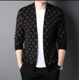Дизайнерские мужские свитера Top Black Wool Cotton Luxury Fash
