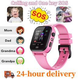 Kids Smart Watch for Children Waterwatch Smartwatch Clock Sim Card Posizione Tracker Orologio per bambini