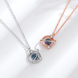 Pendant Necklaces VJ Ins Style Women Dreams Luxury Universe Necklace Crystal Jewellery Christmas Anniversary Birthday Gifts