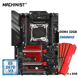 MACHINIST E5 MR9A PRO MAX LGA 2011-3 Motherboard Combo Set Kit with Xeon E5 2670 V3 CPU and DDR4 32GB RAM Memory ATX