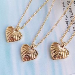 Pendant Necklaces 10 Pcs Smooth Heart Shape Neckalce Mix Color Jewelry Necklace Pandant Fashion 52425