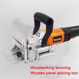 Tree Cutting Machine Woodworking Biscuit Joiner Tenoning Machine Groove Slotting Wood 760W Electric Power Tool Jointer Woodworker Equipment