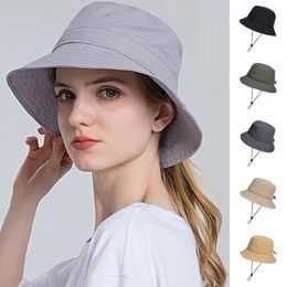 Wide Brim Hats Fashion Bucket Hat For Women And Men 2023 Summer Sun Caps Foldable Cotton Fishman Visors Hip Hop Flat Unisex