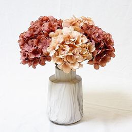 Decorative Flowers European Retro Hydrangea Artificial Branch For Vases Accessories DIY Wedding Home Garden Material Fake Flower