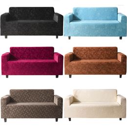 Chair Covers Luxury Velvet Sofa Cover Embossing Protective Elastic All-Inclusive Living Room Furniture Dust