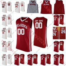 College Basketball Wears College Basketball Wears NCAA Mens Custom Oklahoma Sooners college Basketball Jersey Otega Oweh Benny Schroder Blake Seacat Grant Sherfi