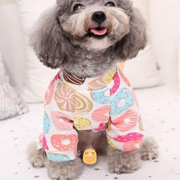 Cat Carriers Sweet Pet Dog Jumpsuit Pajama For Small Dogs Shih Tzu Yorkshire Terrier Pajamas Overalls Puppy Clothes Clothing Pyjama Chien
