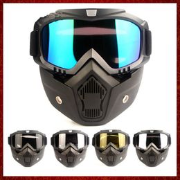 MZZ24 Winter Warm Motorcycle Riding Goggles Riding Mask Anti-fog Anti-UV Windproof Face Mask Snowmobile Goggles Riding Accessories