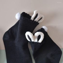 Women Socks Japanese Kawaii Lolita Ears Sock Cosplay Cotton Maid Tube Socking Short Sweet Anime Ear Soxs