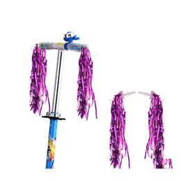 Sashes Wholesale Kids Bike Handlebar Streamers Tassles Handle Bar Bicycle Accessories Toy Drop Delivery Home Garden Textiles Chair Er Dhm3A