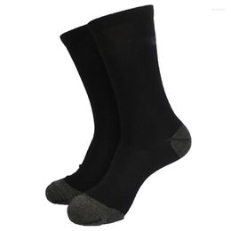 Men's Socks 2 Pairs 40% Merino Wool Spring Style Outdoor Black Color
