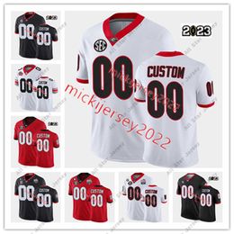 American College Football Wear American College Football Wear 2023 vince dooley Peach Bowl Jersey Custom Kendall Milton D'Wan Mathis Latavious Brini Ameer Speed Ar