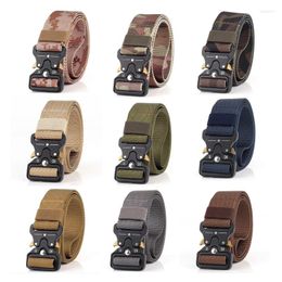 Waist Support Men's Tactical Belt Adjustable Military Training Metal Buckle Outdoor Battle Sports Army Hunting Survival Accessories