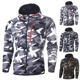 Men's Down DAIGELO Casual Jackets For Man Nice Fashion To Keep Warm Zipper Winter Camouflage Sweatshirt Top Outdoor Cycling