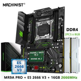 MACHINIST E5 MR9A PRO X99 Motherboard Combo Set Kit With LGA 2011-3 Xeon E5 2666 V3 CPU Processor DDR4 16GB RAM Memory ATX