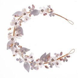 Headpieces Woman's Pearls Headband Nonslip Stability Floral Headwear For Valentine's Day Christmas Gift