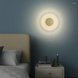 Wall Lamps Round LED Lamp Nordic Post-modern Interior Home Decoration Lighting Bedroom Bedside Creative Personality Aisle