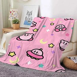 Blankets Summer Custom Boho Fleece Throw Blanket For Decorative Sofa Winter Kirbys Bedroom Decoration Bedspread On The Bed
