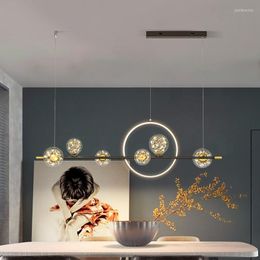 Pendant Lamps 2023 Modern Black LED Chandeliers For Home Kitchen Dining Living Room Hanging Ceiling The Table Interior Lighting