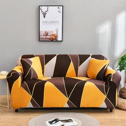 Chair Covers Printed Elastic Sofa For Living Room Spandex Polyester Corner Couch Cover Slipcovers Protector 1/2/3/4 Seater