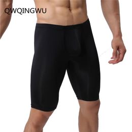 Underpants Men Underwear Boxers Ice Silk Fun Breathable Silky Flat Sexy Fitting Shorts Five Minutes