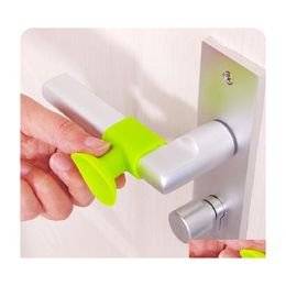 Party Favour Door Handle Crash Pad Rubber Knob Lock Bumper Guard Stopper Mute Fenders Anti Accident Wall Protectors Drop Delivery Hom Dhjw8