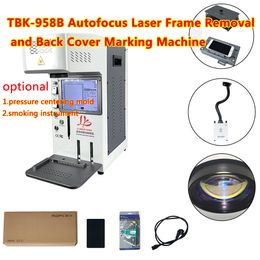 TBK 958B Laser Separator Machine for iPhone 13 Pro max Back Cover Glass LCD Screen Remove Making Equipment with Smoking Device