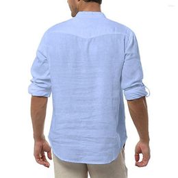 Men's Casual Shirts Holiday Style Stylish Washable Relaxed Fit Shirt Retro Men Top Fine Stitching For Outdoor