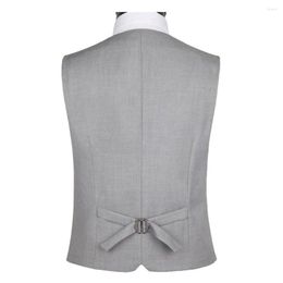 Men's Vests 2023 The Dress For Men Solid Color Single-breasted Slim-fit Mens Suit Vest Male Waistcoat Gilet Homme Casual Sleeveles